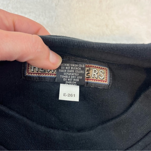 Vtg Headwaters Leader Of The Pack Wolf Embroidered Crewneck Pullover Y2K Boxy - Picture 6 of 9